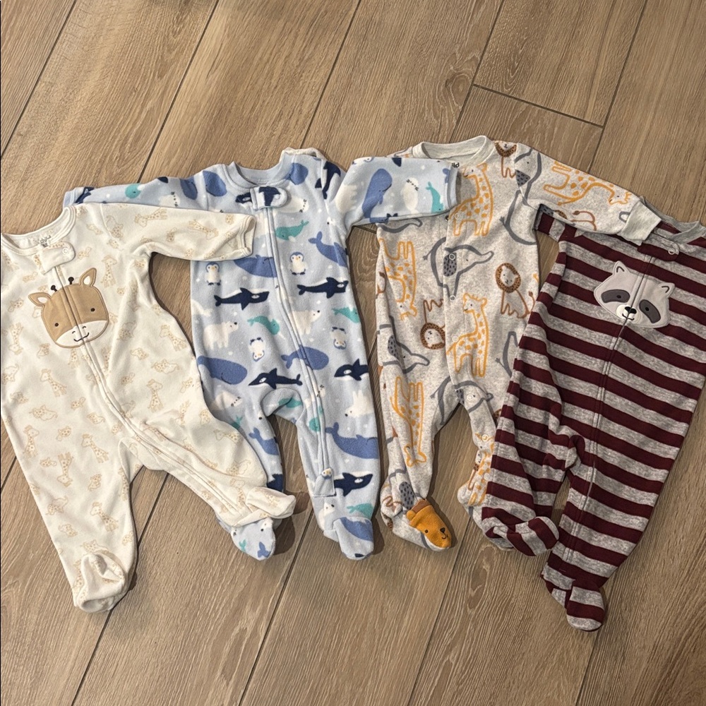 4 Cozy Fleece Animal Footies